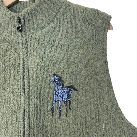 Olive Green Knit Vest - Picture 4 of 10